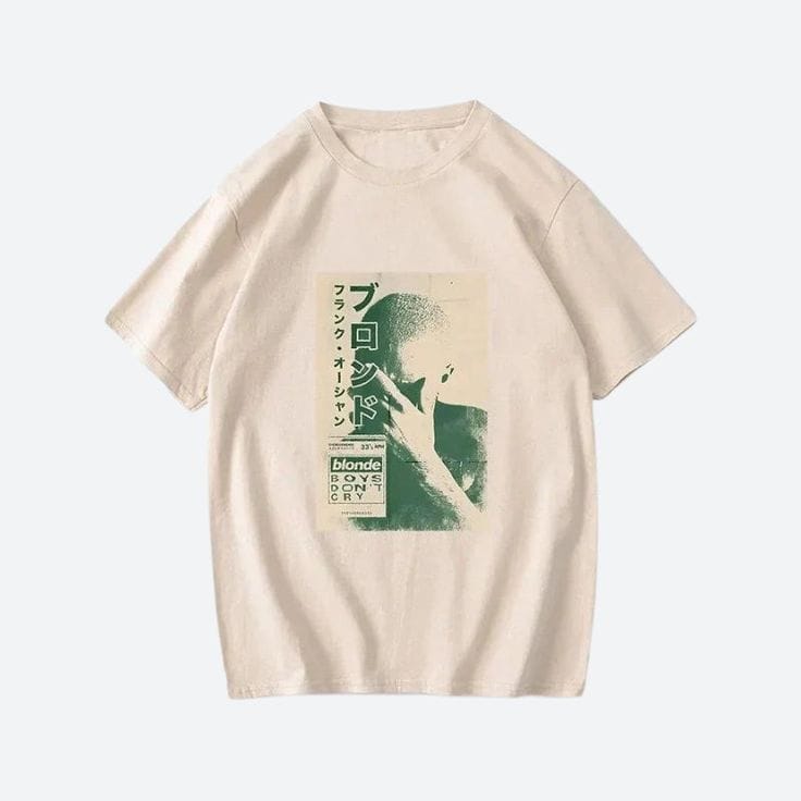 Frank Ocean Blonde T-Shirt, Boys Don't Cry Album Art Tee